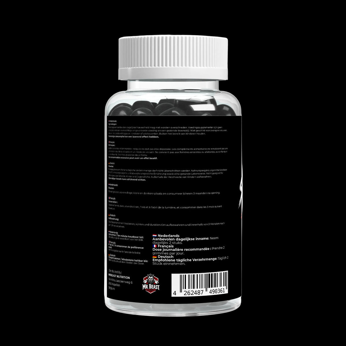 MrBeast Nutrition - Premium Shilajit Gummies Strawberry 60pcs