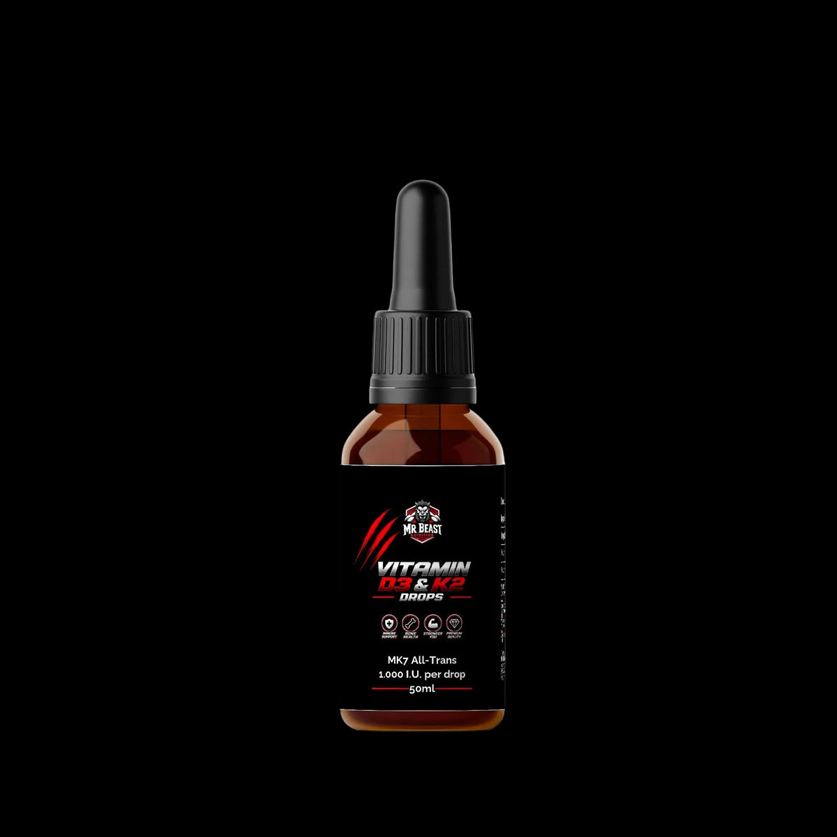 MrBeast Nutrition - Vitamin D3 + K2 Drops 50ml