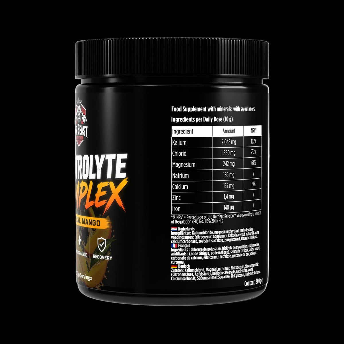MrBeast Nutrition - Electrolyte Komplex Mango 750ml