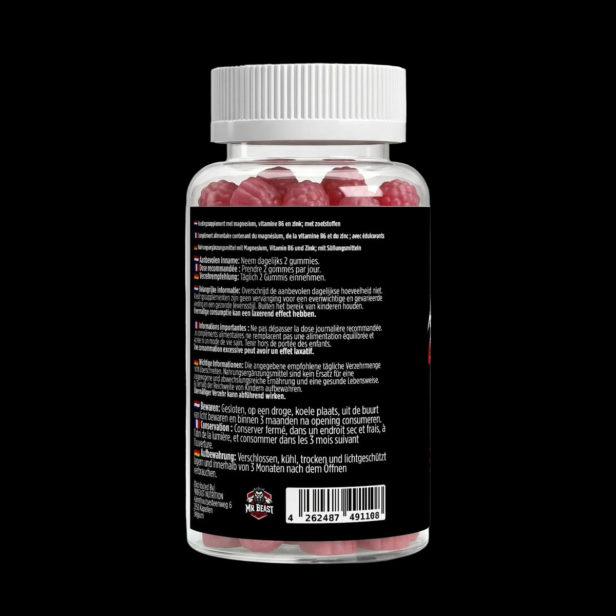 MrBeast Nutrition  - Magnesium + Zinc + B6 Gummies 60pcs