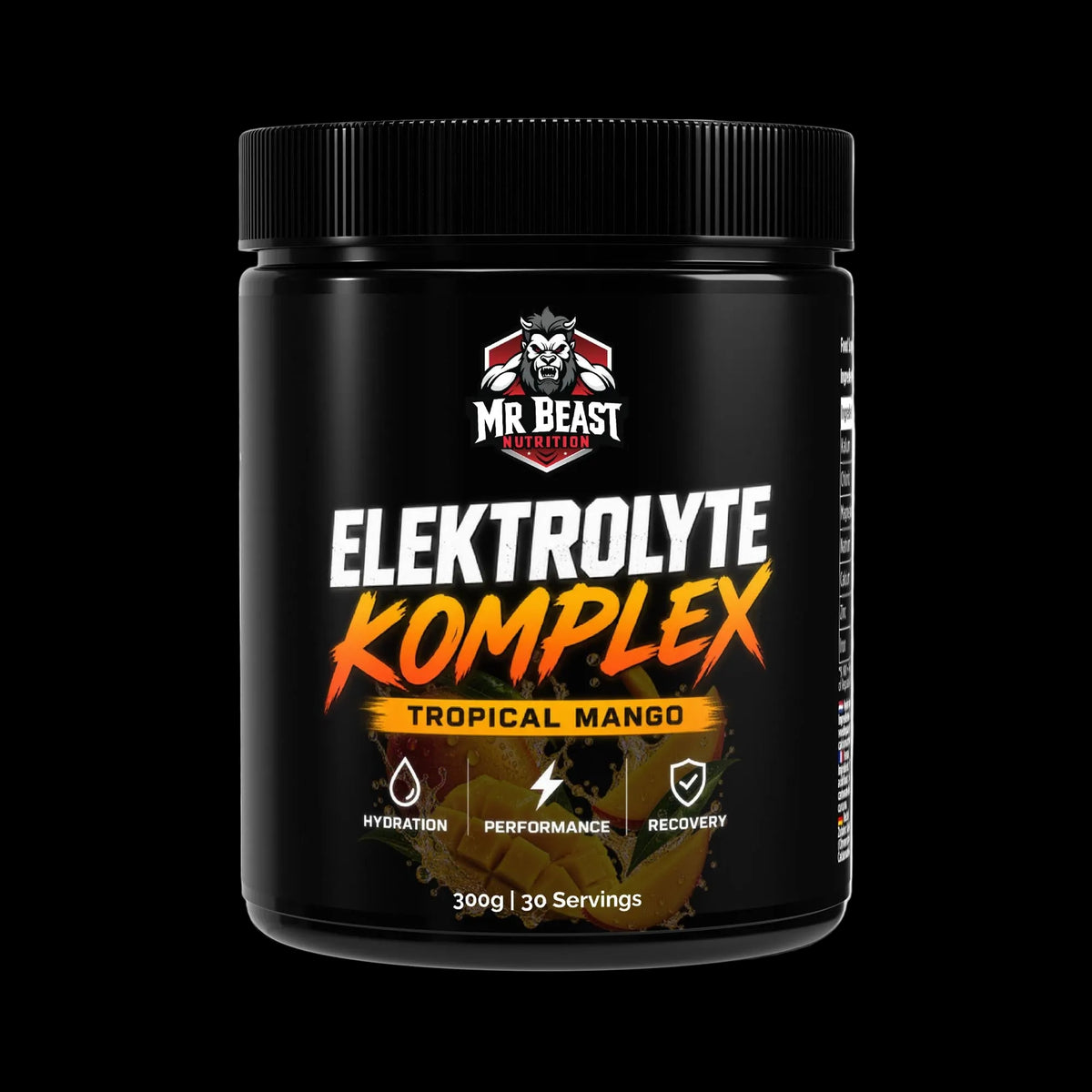 MrBeast Nutrition - Electrolyte Komplex Mango 750ml