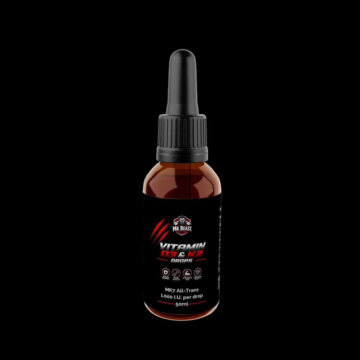 MrBeast Nutrition - Vitamin D3 + K2 Drops 50ml