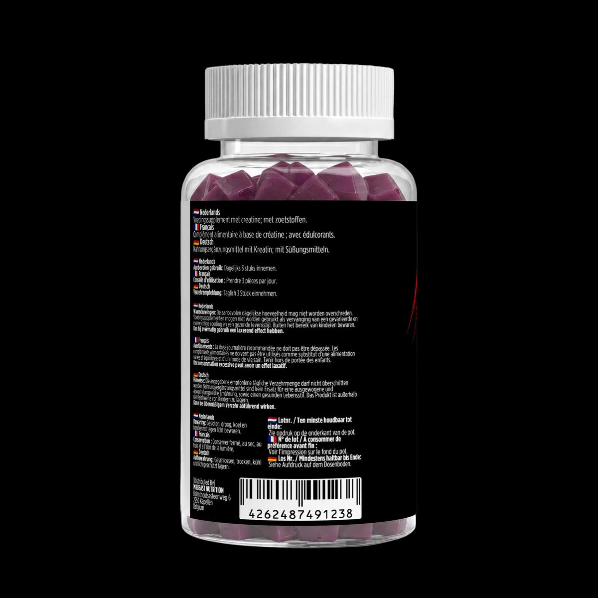 MrBeast Nutrition - Creatine Gummies Cherry 90pcs