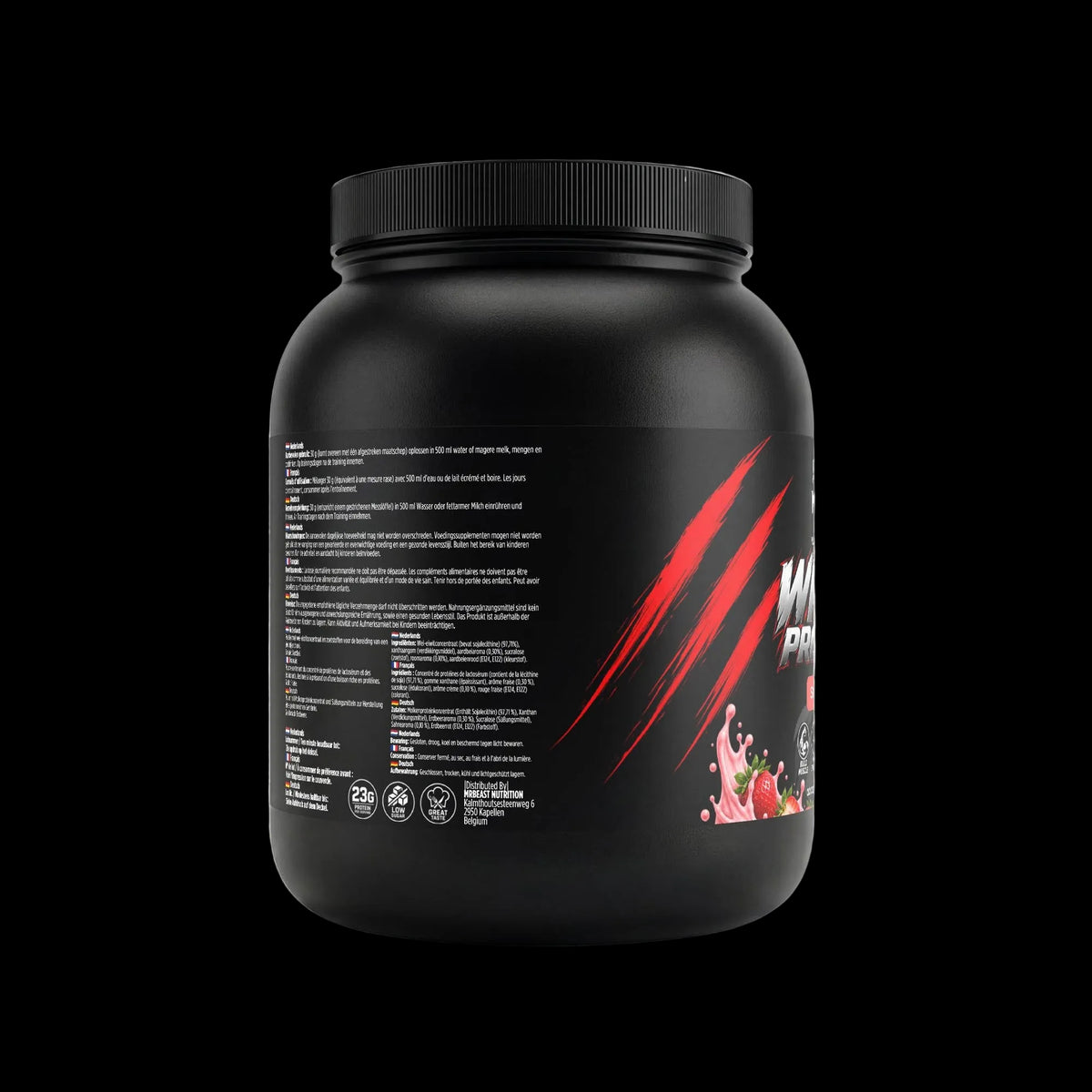 MrBeast Nutrition - Premium Whey Protein Strawberry 1kg