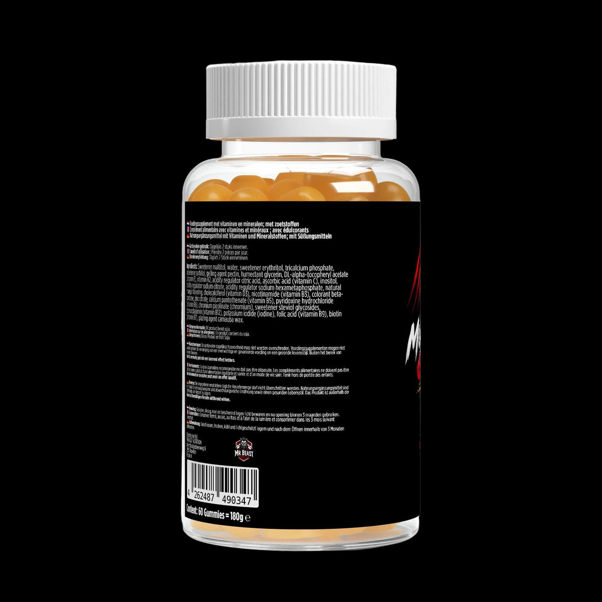 MrBeast Nutrition - Multivitamin Gummies Mango 60pcs