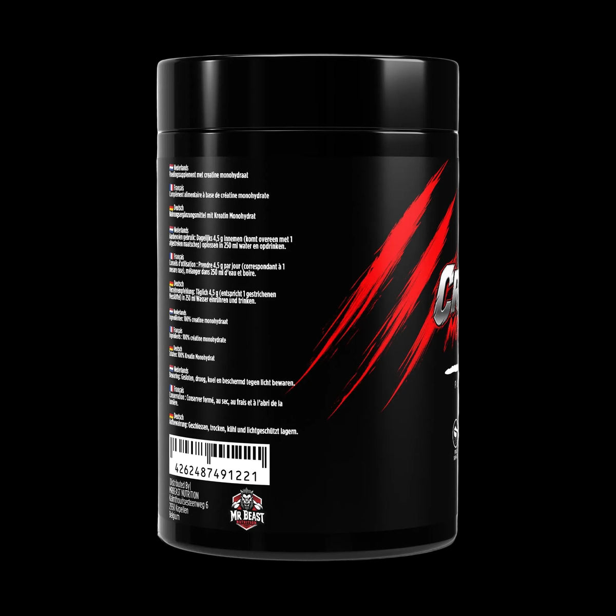 MrBeast Nutrition - Creatine Flavorless 500g